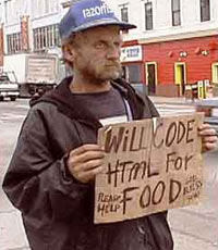 Will code HTML for food